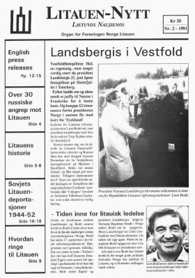 Litauen-Nytt nr 2 - 1991